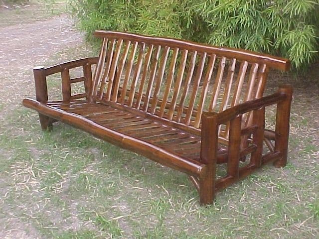 Drop Down Sofa Bed — handcrafted bamboo furniture made in Jamaica by Bamboo Factory Store