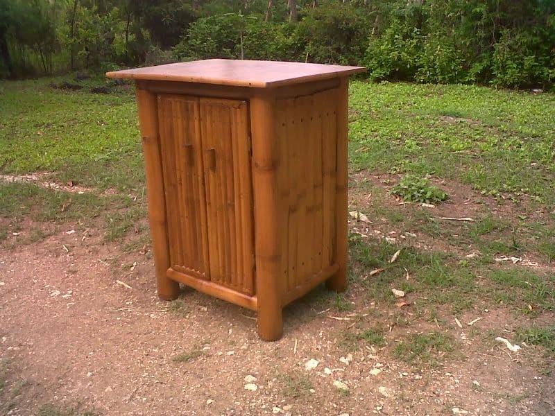 Bathroom Vanity for Floating Face Basin — handcrafted bamboo furniture made in Jamaica by Bamboo Factory Store