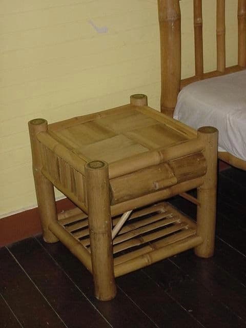 Bedside Table — handcrafted bamboo furniture made in Jamaica by Bamboo Factory Store