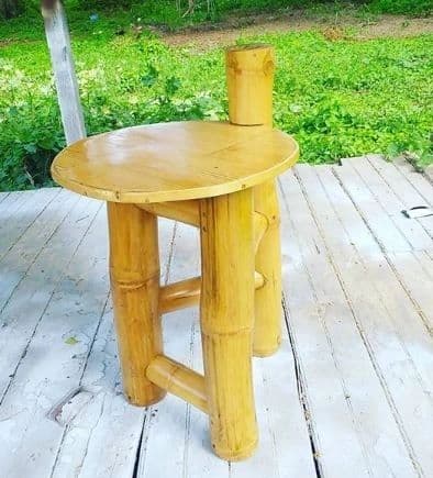 Eco Side Table — handcrafted bamboo furniture made in Jamaica by Bamboo Factory Store